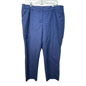 hilary radley blue gray geometric pull on pants Size 12